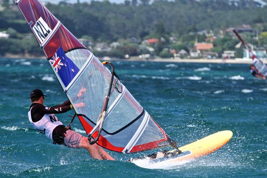 Patrick Haybittle (NZL) - Mens RS:X- Aon Youth Worlds 2016, Torbay, Auckland, New Zealand © Richard Gladwell www.photosport.co.nz